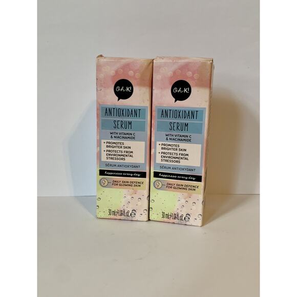 2X OH K! Antioxidant Serum Vitamin C Niacinamide 30 ML NIB Set Glowing Korean - Picture 1 of 5